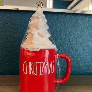 NWT Rae Dunn "Christmas" topper mug